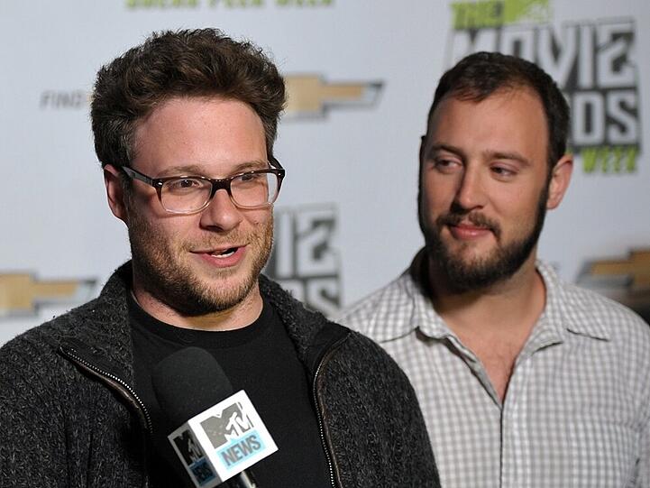 Seth Rogen (l.) und Evan Goldberg freuen sich auf die Comic-Verfilmung von "Preacher"