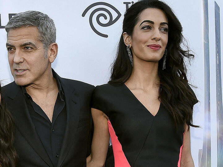 George und Amal Clooney bei der Premiere von "Tomorrowland"