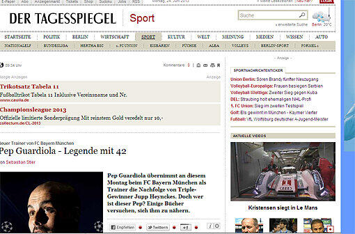 Die Pressestimmen zu Pep Guardiola - klicken Sie sich durch die Bilderstrecke