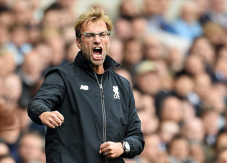 In gewohnter Manier durfte "Reds"-Coach Jürgen Kloppp seinen ersten Liverpool-Sieg bejubeln.