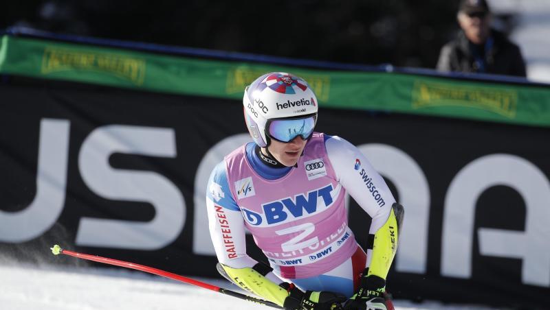 Marco Odermatt aus der Schweiz gewann den Super-G. Marco Odermatt aus der Schweiz gewann den Super-G.