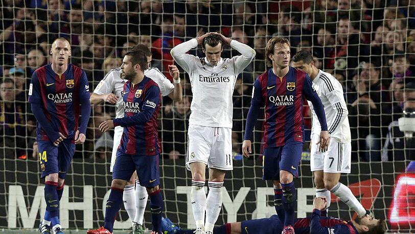 Gareth Bale beim Spiel gegen Barca. Gareth Bale beim Spiel gegen Barca.