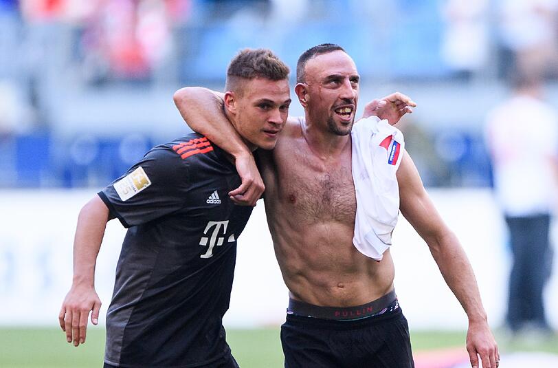 Die Protagonisten des Spiels: Torschütze Kimmich (l.) und der unbeherrschte Ribéry.