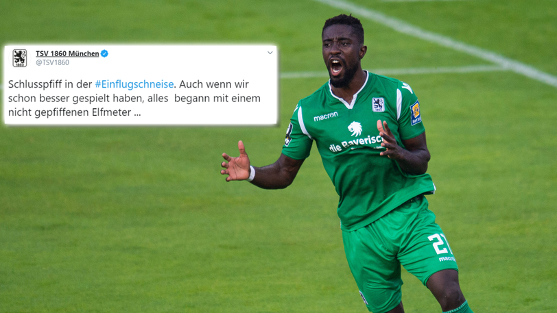 Der Twitter-Account der Löwen trauert einem nicht gegebenem Elfmeter für Prince Owusu nach