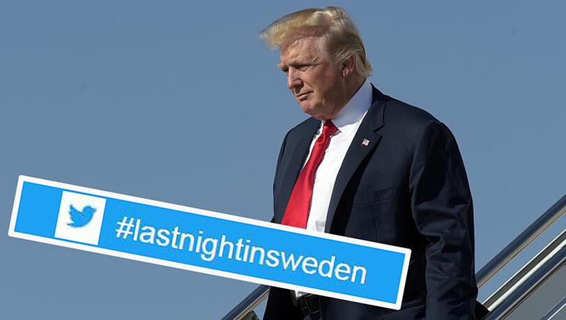 Das Netz zeigt US-Präsident Donald Trump, was wirklich letzte Nacht in Schweden passiert ist.