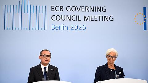EZB-Pk nach Ratssitzung in Berlin