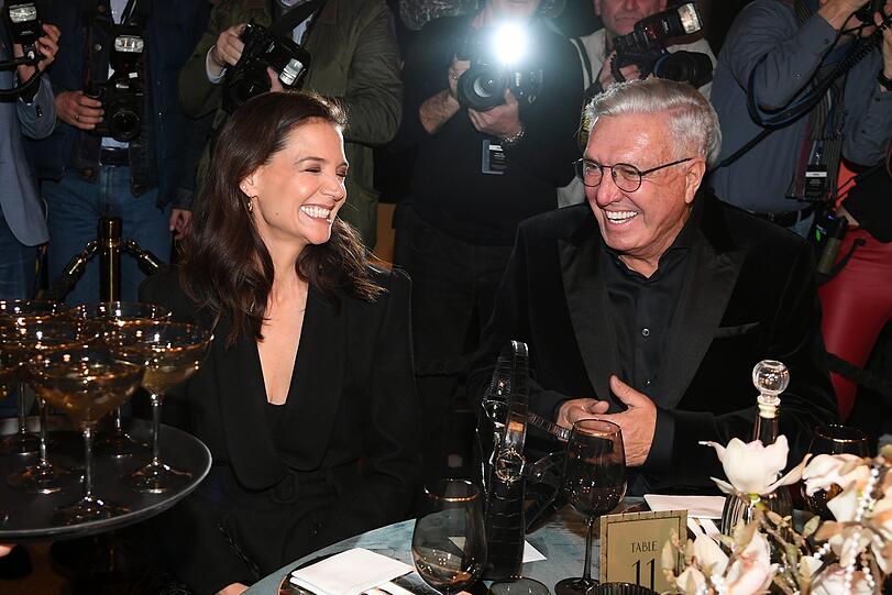 Katie Holmes und Marc-Cain-Chef Helmut Schlotterer