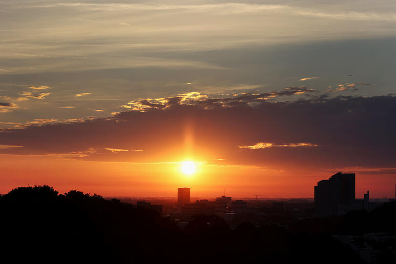 Was für ein erhabener Moment: Sonnenaufgang auf dem Olympiaberg.