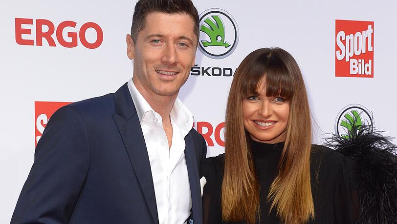 Robert Lewandowski und seine Ehefrau Anna.