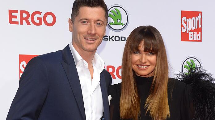 Robert Lewandowski und seine Ehefrau Anna.