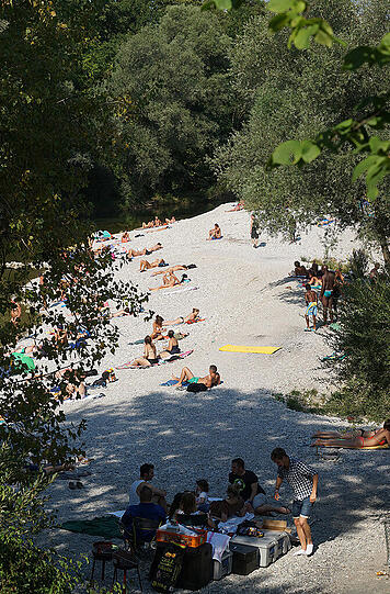 Bilder vom Flaucher - wo alles im Fluss ist...
