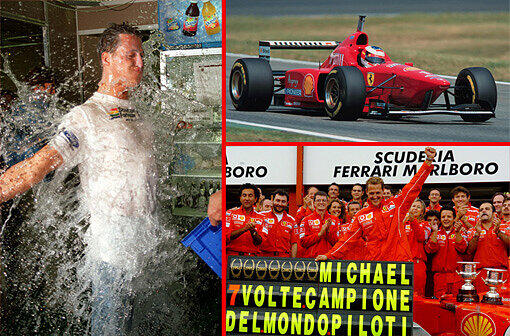 Siebenmal holte Michael Schumacher den Formel-1-Weltmeistertitel. Damit hält er den Rekord. Doch nun nahm seine Karriere ein glanzloses Ende. Mercedes gab bekannt, seinen Vertrag nicht weiter zu verlängern. Schumis Karriere in Bildern.