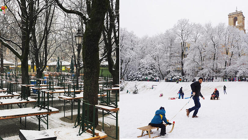 Schnee in München Die schönsten Winterbilder vom EGarten