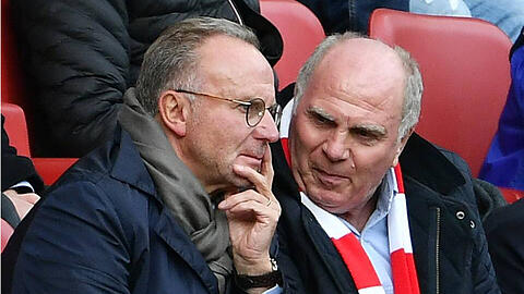 Planen die Zukunft des FC Bayern München: Karl-Heinz Rummenigge und Uli Hoeneß.
