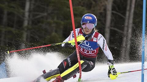 Mikaela Shiffrin siegte beim Slalom in Semmering.