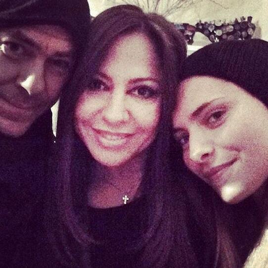 Sven Martinek mit Simone und Sophia Thomalla.