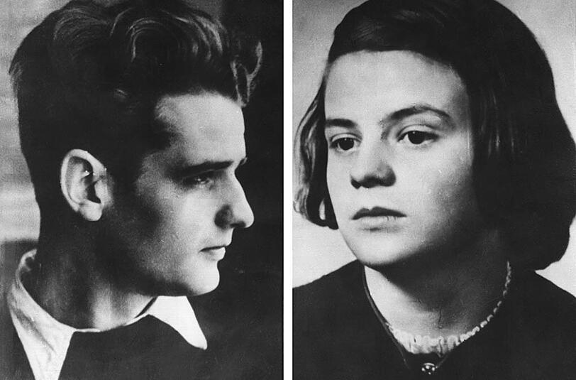 Hans und Sophie Scholl wurden am 22.2.1943 in Stadelheim ermordet.