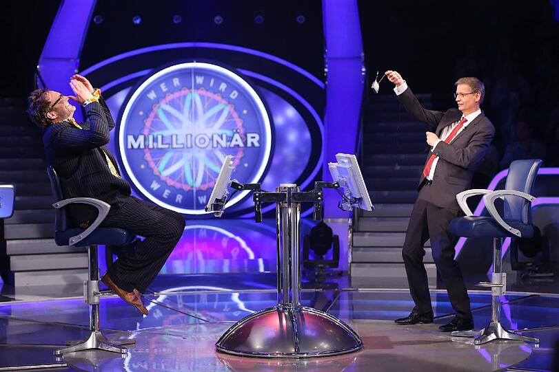 Engelke, Poldi, Lanz und Panzer erspielten insgesamt 875.000 Euro für den guten Zweck. Und brachten das Publikum oft zum Lachen. Die Bilder des "Wer wird Millionär?-Prominentenspecials