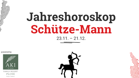 Das Jahreshoroskop 2025 für den Schütze-Mann.