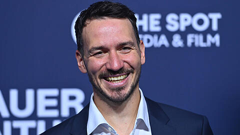 Die deutsche Ski-Legende Felix Neureuther bei der Verleihung des Blauen Panthers am Mittwoch.