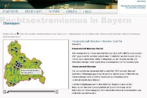 Mit einem Klick werden Neonazis lokalisiert.