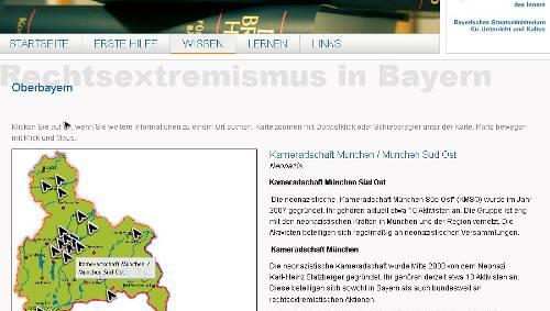 Mit einem Klick werden Neonazis lokalisiert.
