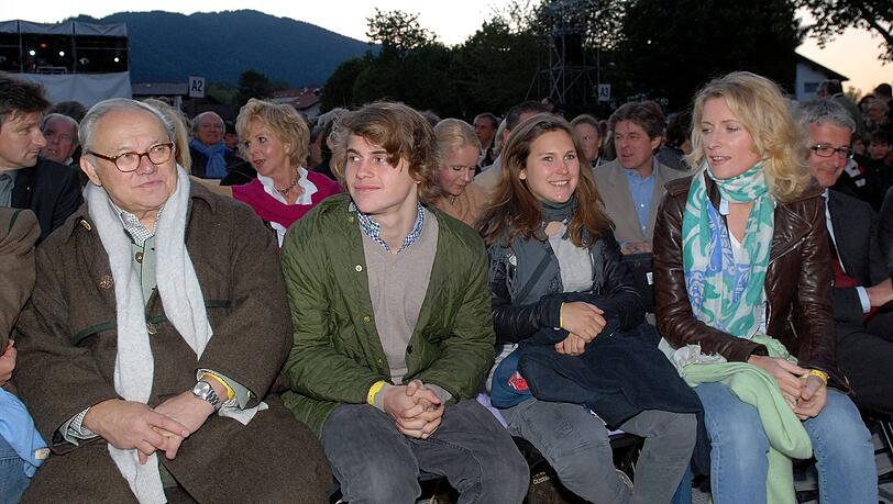 Mit dem Verleger Hubert Burda (li.) hat Maria Furtw&auml;ngler zwei Kinder: Jacob und Elisabeth, hier im Jahr 2010.