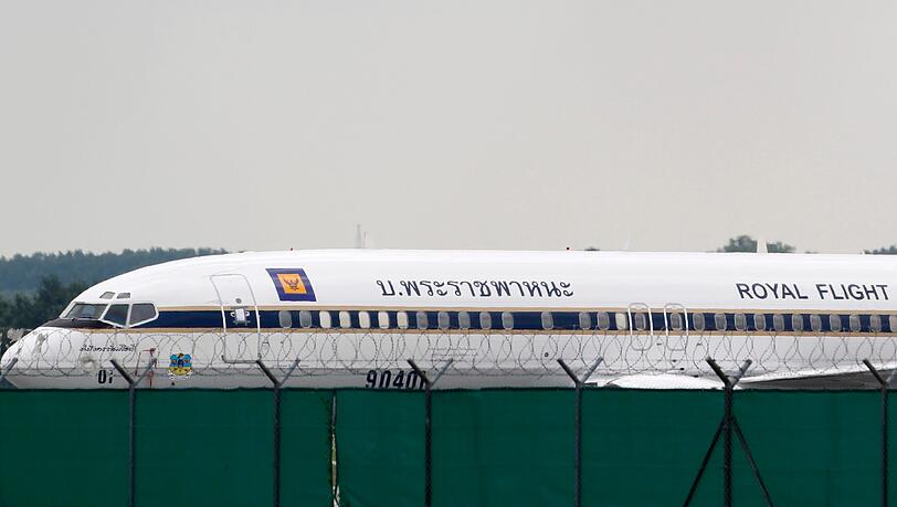 In München gepfändet: Eine Boeing 737 aus Thailand. In München gepfändet: Eine Boeing 737 aus Thailand.