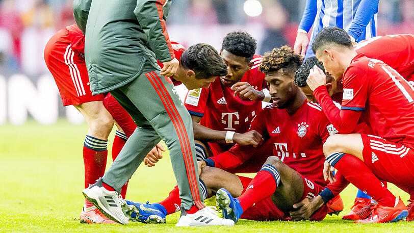 Sorgenkind beim FC Bayern: Kingsley Coman (re.).