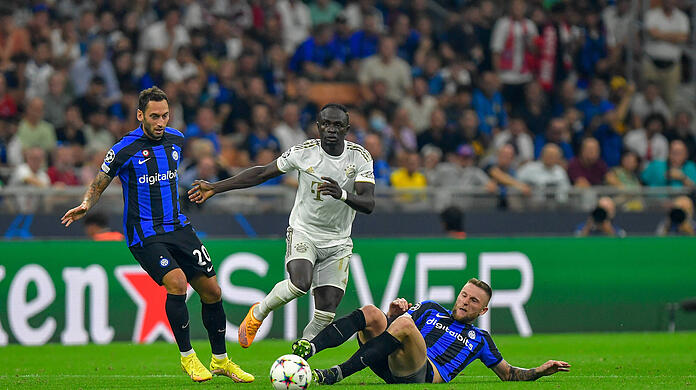 Sadio Mané hatte gegen Inter Mailand einen schweren Stand.