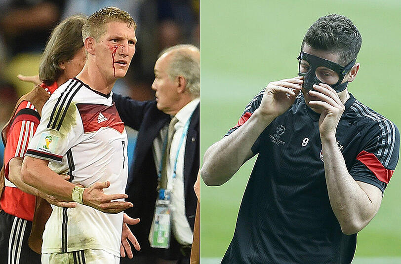 Große Spiele, höchster Einsatz: Bastian Schweinsteiger beim WM-Finale 2014, Robert Lewandowski vor dem Halbfinale der Champions League gegen den FC Barcelona.