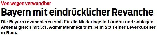 Der Schweizer "Blick" spricht von einer "eindrücklichen Revanche".