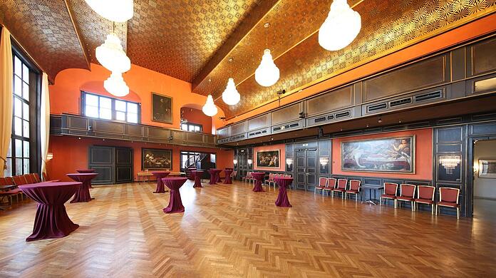 Prächtiges Ambiente: Der große Festsaal ist das Herzstück des Künstlerhauses am Lenbachplatz.