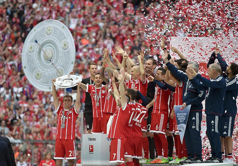 Die Bilder von der Meisterfeier des FC Bayern.
