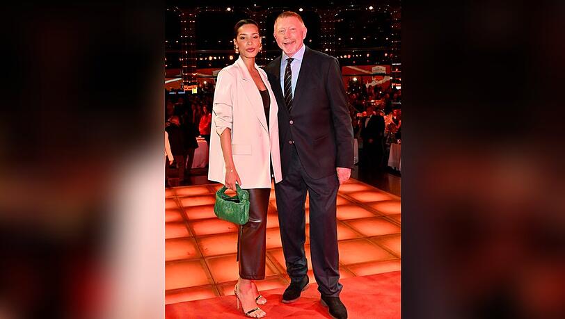 Boris Becker und seine Ehefrau Lilian in Monte-Carlo.