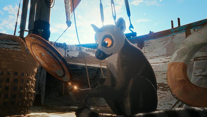 Der Lemur ist ein bisschen eitel. Der Lemur ist ein bisschen eitel.