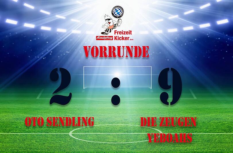Die Zeugen Yeboahs gewannen die Party mit 2:9.