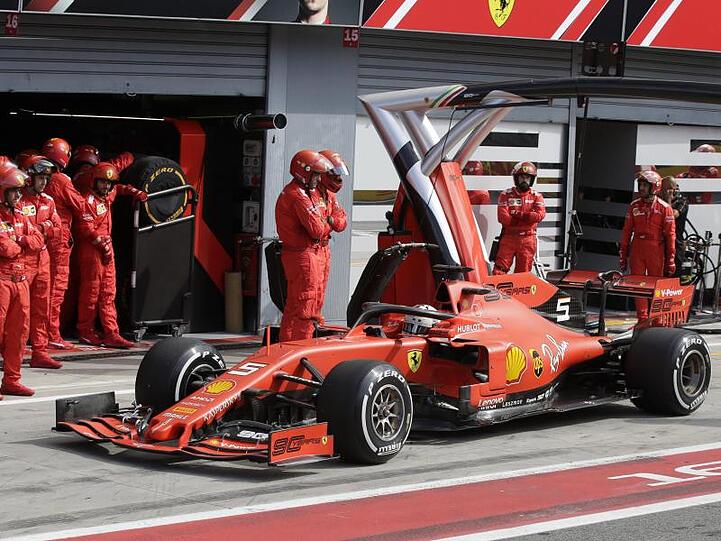 Ferrari-Pilot Sebastian Vettel war der große Verlierer in Monza.