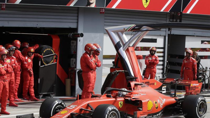 Ferrari-Pilot Sebastian Vettel war der große Verlierer in Monza. Ferrari-Pilot Sebastian Vettel war der große Verlierer in Monza.