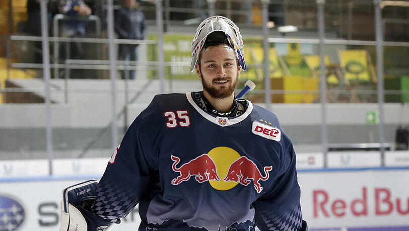 Hielt den Sieg für die Münchner fest: EHC-Goalie Kevin Reich. (Archivbild) Hielt den Sieg für die Münchner fest: EHC-Goalie Kevin Reich. (Archivbild)