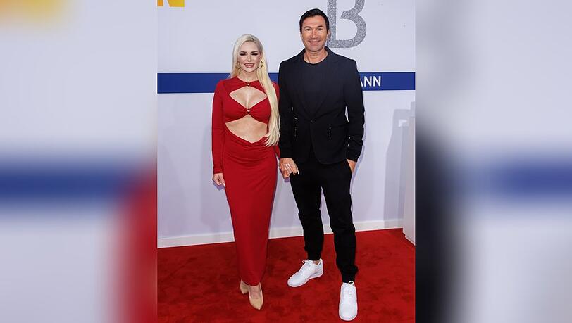 Daniela Katzenberger und Lucas Cordalis in Berlin.
