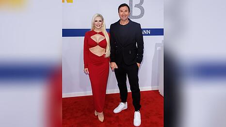 Daniela Katzenberger und Lucas Cordalis in Berlin.