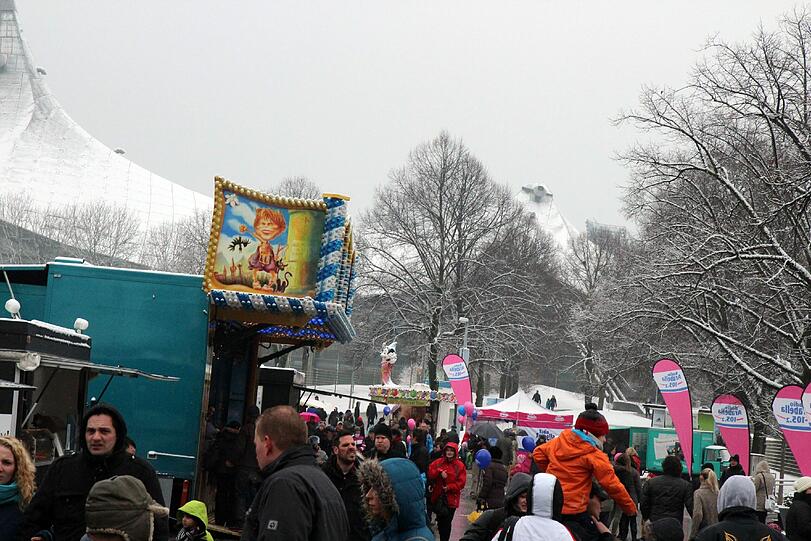 Trotz des wenig österlichen Wetters lockte das traditionelle Oster-Familienfest reichlich Besucher in den Olympiapark.