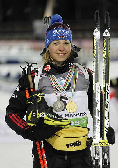 Als Biathletin bewies Magdalena Neuner großes Talent. Als Biathletin bewies Magdalena Neuner großes Talent.