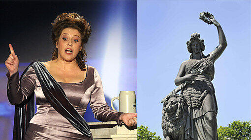 Luise Kinseher gibt wieder die Bavaria. Fell, Löwe, Schwert, Frisur: Wir haben uns die Statue genauer angesehen.
