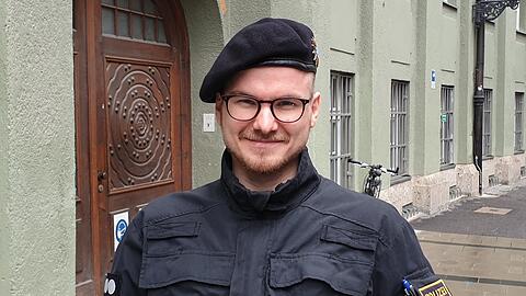 Polizeihauptkommissar Jakob S. (28), Zugführer bei der 1. Einsatzhundertschaft.
