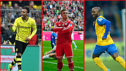 Aubameyang - Shaqiri - Kumbela: Die Matchwinner ihrer Vereine am 21. Spieltag der Bundesliga.