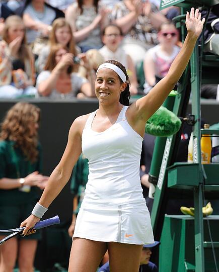 Und auch Madison Keys ist guter Laune