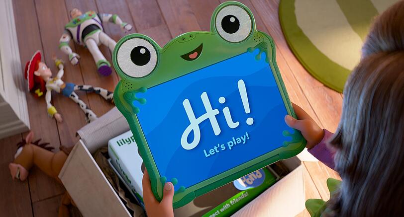 In "Toy Story 5" wird ein Tablet zur Gefahr für die Spielzeugfiguren. In "Toy Story 5" wird ein Tablet zur Gefahr für die Spielzeugfiguren.