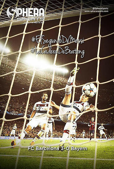 Das zweite Tor von Messi! Der Oberschenkel von Boateng! Die Spanier machen sich über Boateng lustig, der von Messi beim zweiten Tor schwindelig gespielt wurde.